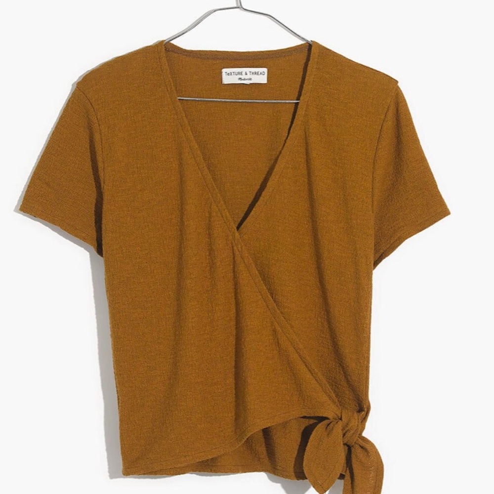 Madewell Texture and Thread wrap top
